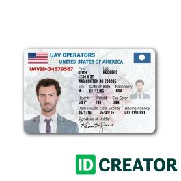 Drone Pilot's License | Same Day Shipping from IDCreator.com